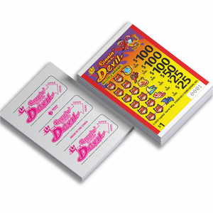 Rubbeltickets mit Ziehlasche, Rubbelkarten, Abziehkarten, Ziehlaschenkarten, Rubbellos-Spielkarten - Product Image 2