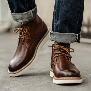 <span class=keywords><strong>Botas</strong></span> Chelsea Nuevas al por Mayor para <span class=keywords><strong>Hombre</strong></span>, Estilo Americano, de Caña Alta, Invierno, Transpirables, con Cordones, de Pierna Recta, para Trabajo - Product Image 2
