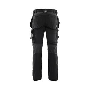BLAKLADER - 152216459998C150 Pantalon Craftsman extensible dans les 4 sens Noir/Gris foncé-PANTALON DE TRAVAIL EAN 7330509724408 - Product Image 2