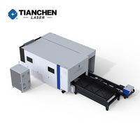 Machine de découpe laser de feuille de tuyau fermée et tube toute la table d'échange de plaque de couverture