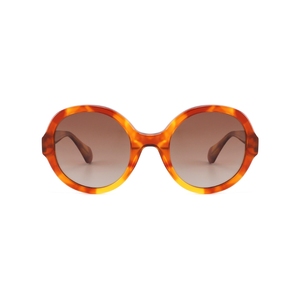 Lunettes de soleil unisexes rondes en acétate de tortue, monture complète, protection UV400, protection solaire pour adultes - Product Image 1