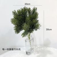 Rumput Pinus Buatan 5 Cabang, Rumput Natal Buatan, Rangkaian Bunga, Tanaman Pot, Dekorasi Taman Halaman
