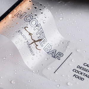 Autocollants personnalisés pour flacons cosmétiques transparents, rouleau d'autocollants transparents, estampage à chaud, logo en feuille d'or, étiquettes d'autocollants - Product Image 4