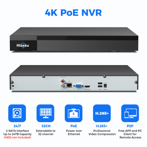 Grabador de Video H.265+ de 32 Canales para Vigilancia de Alta Definición 4K 8MP POE NVR YNVR-32, Sistema NVR H.265+ de 32 Canales 4K para Larga Distancia - Product Image 5