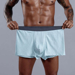 Vente en gros de nouveaux boxers taille moyenne stylés pour hommes plus taille personnalisée impression de logo boxer uni - Product Image 3