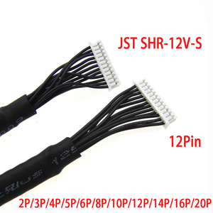 Faisceau de câblage personnalisé avec connecteur doublement terminé JST SHR-12V-S 12 broches, pas de 1,0 mm, pour appareils d'affichage médical - Product Image 1