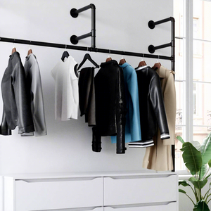 Combohome Modern Loft Ruben Wardrobe <strong>with</strong> Clothes Rail Open Accessible <strong>Coat</strong> <strong>Rack</strong> <strong>Chest</strong> <strong>of</strong> <strong>Drawers</strong> Eco-Friendly Home Furniture - Product Image 5