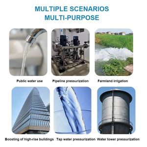 Bomba de Velocidad Variable, Bomba Centrífuga de Presión Constante, Bomba de Transferencia de Agua, Bomba de Refuerzo de Agua, Conjunto de Bombas de Agua Multietapa - Product Image 6