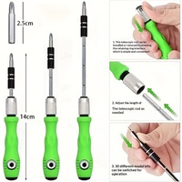Kit de tournevis multifonctionnel 32-en-1 en acier 45, outil de réparation manuel de précision pour le démontage d'ordinateurs et de téléphones, vente en gros