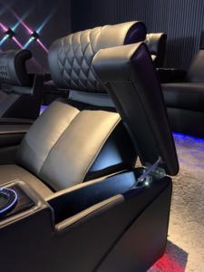 Sofá reclinable VIP individual de lujo, reposacabezas <span class=keywords><strong>el</strong></span>éctrico, asiento de <span class=keywords><strong>película</strong></span> de cuero genuino para cine en casa, <span class=keywords><strong>sótano</strong></span>, teatro, Hotel - Product Image 3