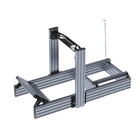 Cockpit de simulation de course en aluminium robuste 40160 personnalisé, support de jeu de conduite DIY pour les passionnés de jeux de course virtuels