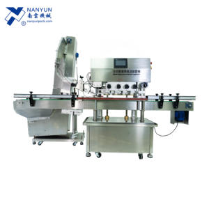 Uv 섬유 co2 레이저 코더 tto 리본 프린터로 밀봉 라벨 포장 라인을 채우는 NY-865 병 캡핑 기계 - Product Image 3