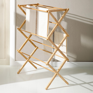 ราวตากผ้าพับได้ไม้ไผ่ทันสมัยพร้อมโครงเหล็ก สกรีนโลโก้ได้ตามต้องการ ขายดี - Product Image 5