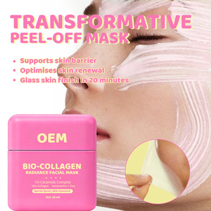 Masque Peel-Off Bio Collagène Tri-Céramide Marque Blanche - Traitement Nuit Effet Peau de Verre pour <span class=keywords><strong>Spa</strong></span> à Domicile OEM 60ml - Product Image 3