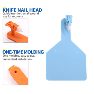 Thẻ tai gia súc Chất lượng cao với in tùy chỉnh miễn phí Thẻ đánh dấu tai gia súc HED-ET117 cho bò - Product Image 2