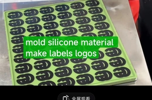 Tốt Mạnh Mẽ Bền Đồng Khuôn Nhãn Hàng May Mặc Silicone Cao Su Mực Cho Dập Nổi/Dệt Silicone - Product Image 3