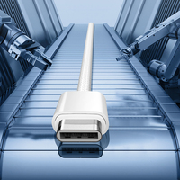 Câble USB de Données LDNIO en Gros OEM 1m 65W Type-C vers Type-C, Compatible Charge Rapide PD et QC pour Téléphone
