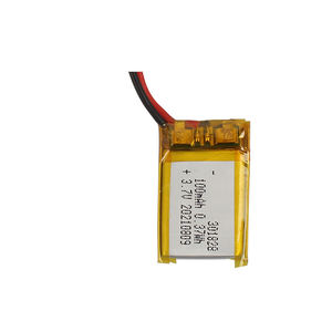 卸売価格 セナ <span class=keywords><strong>3</strong></span>.7V 100mAh 301828 カスタム リポバッテリー ポリマーパウチ型リチウムイオン電池 ミニスピーカー用 - Product Image 2