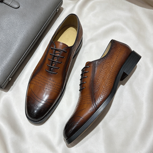 <span class=keywords><strong>Scarpe</strong></span> Oxford <span class=keywords><strong>da</strong></span> Uomo Comode e Traspiranti in Vera Pelle con Lacci per Matrimoni di Lusso e Occasioni Formali - Product Image 6