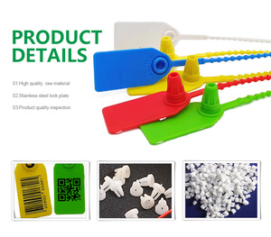 Lacres Plásticos Descartáveis de Alta Segurança ZL L020 25mm Antifurto e Antiviolação com Travamento Automático para Roupas, Bolsas e Bagagens - Product Image 4