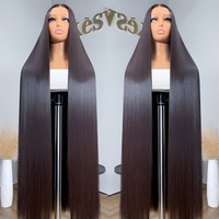 Perruques Lace Front 13x6 sans nœuds de 20 pouces, lisses, pour événements spéciaux, en cheveux humains, densité 180%