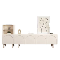 Moderne Simple Crème Style Meuble TV Lumière De Luxe Français Salon Chambre Tiroirs De Rangement Au Sol