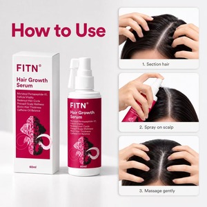 Spray de Suero para el Cuidado del Cabello Fitn, 60 ml, Péptidos, Biotina, Cafeína, Cuidado del Cuero Cabelludo, para Cabello Fino, Hombres - Product Image 4