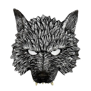 Disfraz de Halloween Adulto Realista Media Máscara <span class=keywords><strong>Lobo</strong></span> Máscaras <span class=keywords><strong>Hombre</strong></span> <span class=keywords><strong>Lobo</strong></span> Animal Mono Máscara Gorila Marrón - Product Image 6