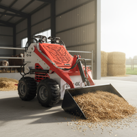 SPEDIZIONE GRATUITA Minipala Gommata 16.8Kw 0.5ton 500kg con Benna Stretta da 820 mm