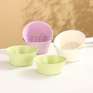 ชุดอ่างพลาสติกสำหรับครอบครัว 2 ชิ้น อ่างล้างจานอเนกประสงค์สำหรับล้างผัก ล้างเท้า ล้างหน้า ผิวสัมผัสด้าน - Product Image 5