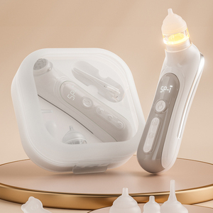 Nettoyeur de nez automatique avec 3 embouts en silicone 3 niveaux d'aspiration réglables, <span class=keywords><strong>aspirateur</strong></span> <span class=keywords><strong>nasal</strong></span> électrique pour bébé musique et lumière - Product Image 6