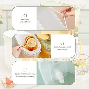 Wholesale Summer Refrigerator Plastic Fruit Teapot Lemonade Cold <b>Kettle</b> with Faucet - Product Image 6