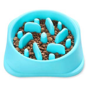 NOYAL Alimentador Lento Cuencos para Perros Rompecabezas Anti-Golpe Interactivo Hinchazón Durable Prevención Asfixia Cuenco para Perros Saludables