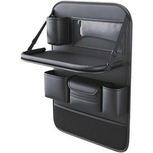 ELECVIVA Sac de rangement pliable noir pour dossier de siège de voiture, protection contre les coups de pied, grande capacité, organisateur de voiture 100 pièces - Product Image 2