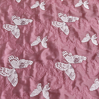 Vente en gros usine – Tissu jacquard brocart 100 % polyester, doux pour la peau, respirant, 120 GSM, parure de lit quatre pièces (housse de couette, drap)