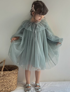 Abito Primaverile ed Estivo per Bambine, Gonna a Palloncino, Stile Fatato, Casual, Maniche Lunghe, <span class=keywords><strong>Vestito</strong></span> <span class=keywords><strong>da</strong></span> Principessa in Tulle per Bambine - Product Image 4
