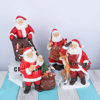 Kreative Weihnachtsmann-Skulptur aus Kunstharz, Maßgefertigter Weihnachtsschmuck, Festliche Feiertagsdekoration, Tisch- und Heimdekoration, Partydekoration