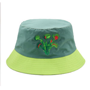 Chapeau Bob Personnalisé avec Broderie Végétale, Séchage Rapide, Couleurs Naturelles Fraîches, Large Bord Brodé - Product Image 2