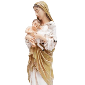 Recuerdo de 12 pulgadas San José con el bebé Jesús Santo Niño Estatua religiosa católica Colección de figuritas Recuerdos de Jesús - Product Image 5