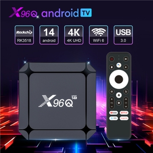 Ban đầu giá thấp x96q rk3518 thông minh media player Android 14 TV Box 4K <span class=keywords><strong>2GB</strong></span> <span class=keywords><strong>RAM</strong></span> 16GB Rom dual-band Wifi BT ai giọng nói từ xa TV Box - Product Image 2