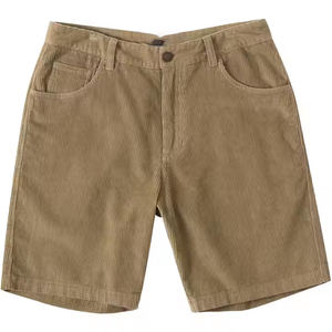 Short de sport d'été classique confortable et extensible en tissu Denim évacuant l'humidité motif solide Vintage Anti-rides écologique - Product Image 6