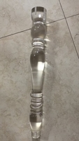 Pieds de table en acrylique transparent en forme de gourde, support de table basse en verre organique à bulles, découpe de table suspendue cylindrique solide