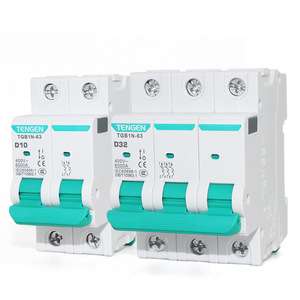 Disjoncteur miniature Tengen Tgb1n 63 400V 3P 4P Type D pour la protection des moteurs - Product Image 1