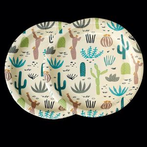 Factory OEM Customization Cactus Paper <b>Plates</b> for Fiesta Birthday Party Baby <b>Shower</b> 9 in - Product Image 3