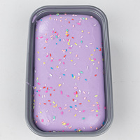 Jouet Squishy en Mousse PU de Haute Qualité, en Forme de Gâteau, avec Confettis Arc-en-ciel, à Rebond Lent, Anti-stress, Sensoriel, en Forme de Pain, Vente en Gros