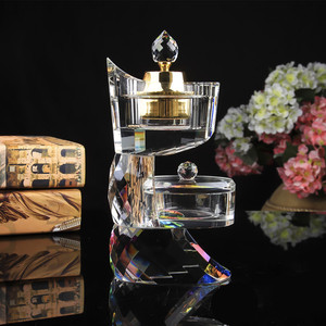 2020 Hot Sale New Design <strong>Cheap</strong> Top Jingpai <strong>Crystal</strong> K9 Glass Bakhoor Arabic Incense Burner Customizable Size Shape for Home Decor - Product Image 3