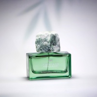 Flacons de parfum en verre rectangulaires de luxe en gros, transparents, 30 ml, flacons de parfum en verre avec vaporisateur, flacon en verre avec couvercle unique