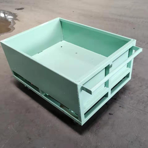 Heavy Duty Roll Container with Wheels Industrial Metal Storage Container Steel <strong>Pallet</strong> Box Trolley - Product Image 6