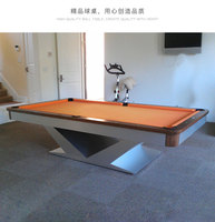 Mesa de Billar Baichen BC-11 de Madera Maciza de la Mejor Calidad, 9 pies, con Bolsillos de Cuero Genuino, Taco Incluido, Garantía de 3-5 Años, Logotipo Personalizado