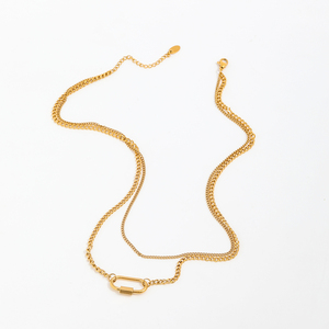 Collana <span class=keywords><strong>Swarovski</strong></span> ad Alta Conversione, Finitura Satinata Squisita, Struttura Delicata a Catena a Spiga - Product Image 2